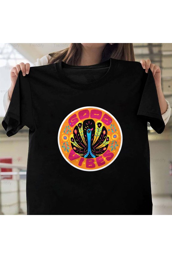 Good Vibes Funny Inspirational Motivational Quote - Great Gift Idea, H31243 Unisex T-Shirt, Up to 5XL Available