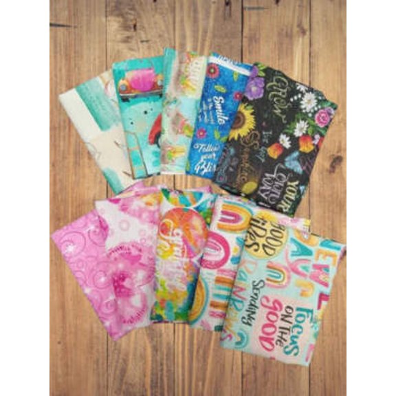 Good Vibes Inspirational Fabric - 1 lb Scrap Bundle (Single Bundle)