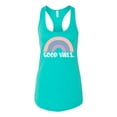 thumbnail image 1 of Good Vibes Ladies Racerback Tank Top-Tahiti Blue-xl, 1 of 4