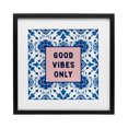 thumbnail image 1 of Stupell Industries Good Vibes Only Boho Black Framed Print Under Glass, design by Lettered and Lined, 16 x 16, 1 of 10