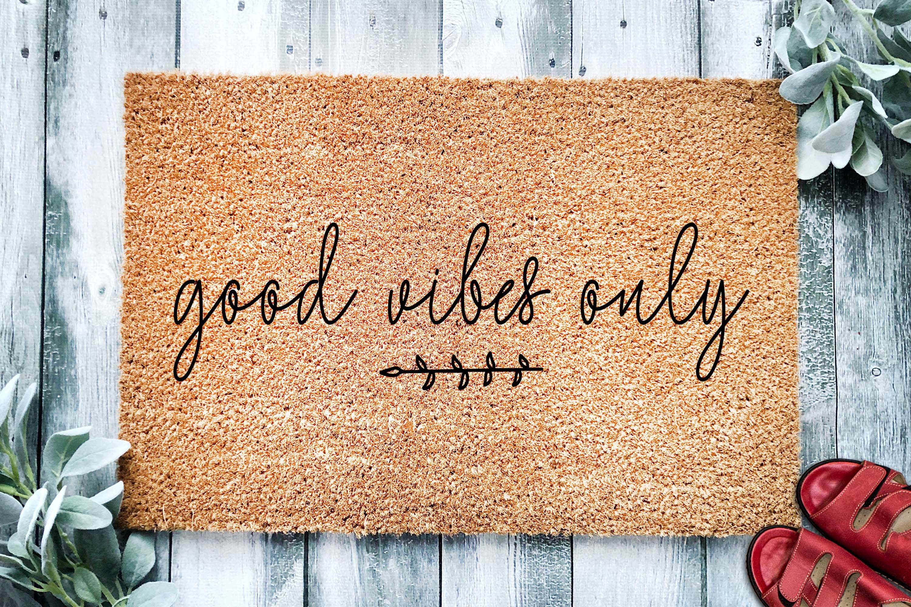 Good Vibes Only Doormat Positivity Mat Positive Thinking