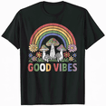 thumbnail image 1 of Good Vibes Only - Funny Positive Inspirational Retro T-Shirt, 1 of 5