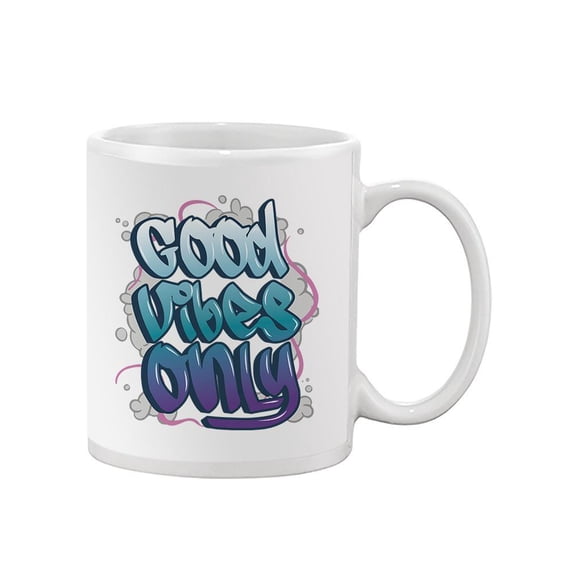 Good Vibes Only Grafitti Mug - SPIdeals Designs,