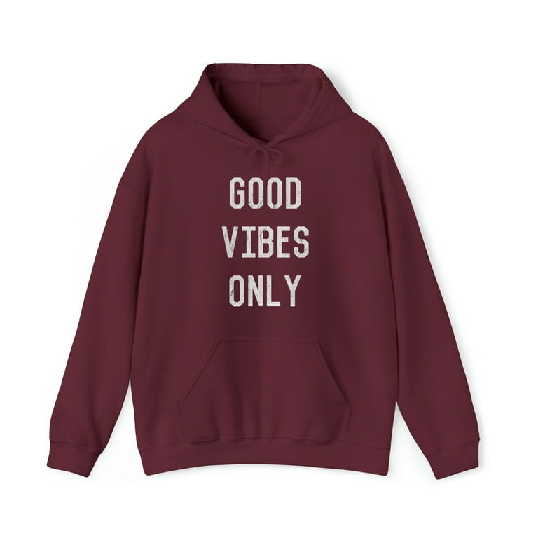 Good Vibes Only Graphic Hoodie Sweatshirt Sizes S 5XL Walmart