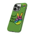thumbnail image 1 of Good Vibes Only Green Tough iPhone 15 Case-iPhone 14-iPhone Case-iPhone, 1 of 3
