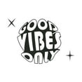 thumbnail image 1 of Good Vibes Only Inspiring Wall Uplifting Quote Vinyl Design Wall Art Sticker Designs Vinyl Stickers For Home House Walls Rooms Windows Bedroom Decoration Size (28x28 inch), 1 of 3
