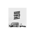 thumbnail image 1 of Good Vibes Only - Life Motivational Quote Life Inspirational Quote Vinyl Wall Decal Wall Sticker Wall Art Decoration Home Room Design Bedroom Office Class Room Living Room Décor Size (30x30 inch), 1 of 3