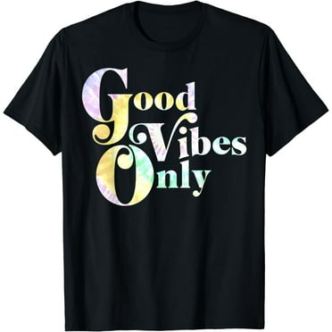Good Vibes Only Light Radial Tie Dye T-Shirt