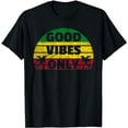 thumbnail image 1 of Good Vibes Only Rasta Jamaican Reggae T-Shirt, 1 of 5