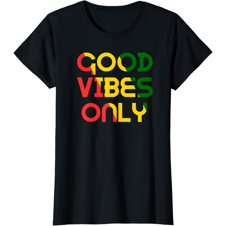 Good Vibes Only Rasta Reggae T Shirt Tee Distressed Vintage Good Vibes Only Rasta Reggae T Shirt Tee Distressed Vintage