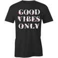 thumbnail image 1 of Good Vibes Only T-Shirt | Positive Vibes Black Tee Gift, 1 of 5