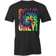 thumbnail image 1 of Good Vibes Only T-Shirt | Positive Vibes Black Tee Gift, 1 of 5