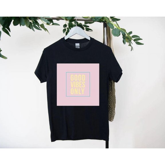 Good Vibes Only T-Shirt With Soft Pastel Dream Style, for men & women, up to size 5XL