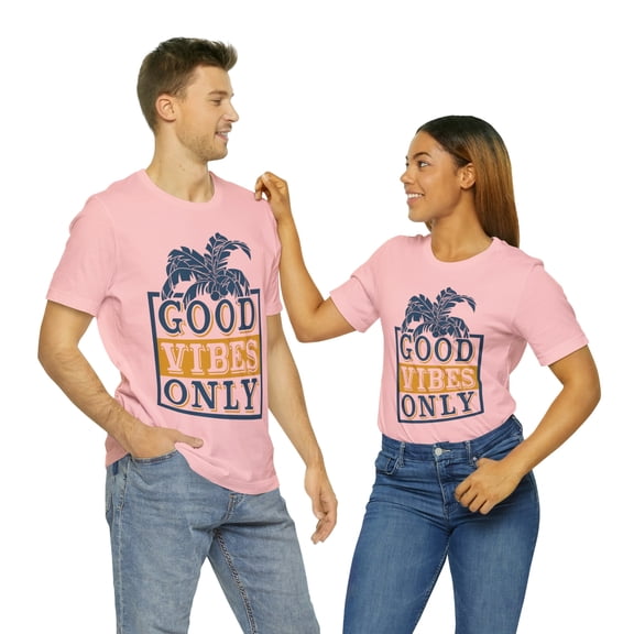 Good Vibes Only Unisex Bella + Canva Jersey Short Sleeve Tee
