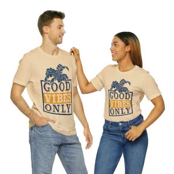 Good Vibes Only Unisex Bella + Canva Jersey Short Sleeve Tee