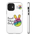 thumbnail image 1 of Good Vibes Only White Tough iPhone 14 Case-iPhone 14-iPhone Case-iPhone, 1 of 1
