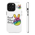 thumbnail image 1 of Good Vibes Only White Tough iPhone 14 Case-iPhone 14-iPhone Case-iPhone, 1 of 2