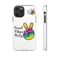 thumbnail image 1 of Good Vibes Only White Tough iPhone 14 Case-iPhone 14-iPhone Case-iPhone, 1 of 1