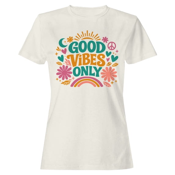 Good Vibes Only Women's Off-White T-shirt