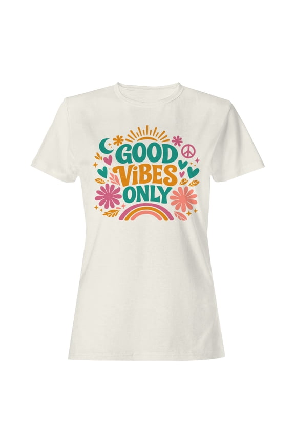 Good Vibes Only Women's Off-White T-shirt