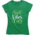 thumbnail image 1 of Good Vibes Only Yoga Motivational Positive Vibes Inspirational Gym T-Shirt, 1 of 4