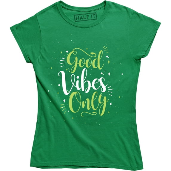 Good Vibes Only Yoga Motivational Positive Vibes Inspirational Gym T-Shirt