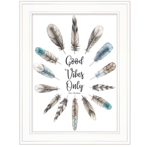 Good Vibes Only by Seven Trees Design Printed Wall Art Wood Multi-Color