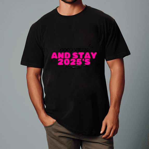 Good Vibes Stay 2025 Positive Message Class Year Tee Unisex Tee,S- 5XL