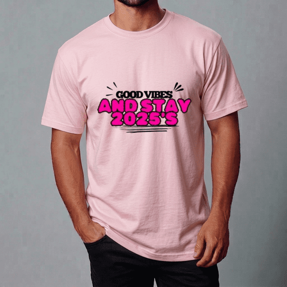 Good Vibes Stay 2025 Positive Message Class Year Tee Unisex Tee,S- 5XL