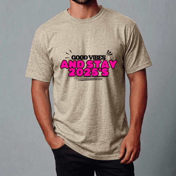 Good Vibes Stay 2025 Positive Message Class Year Tee Unisex Tee,S- 5XL