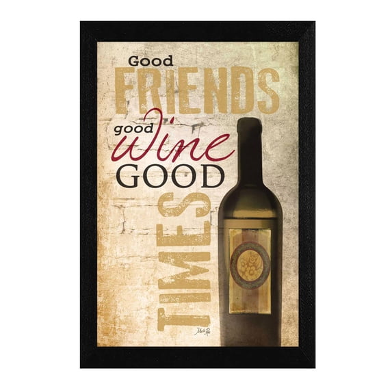 TrendyDecor4U Good Wine By Marla Rae Printed Wall Art MA242-276