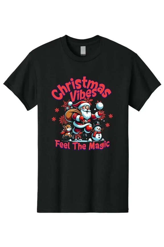 Good Winter Holiday Vibes Seasonal Cheer Festive Celebration Apparel Unisex T-Shirt, up to Size 5XL