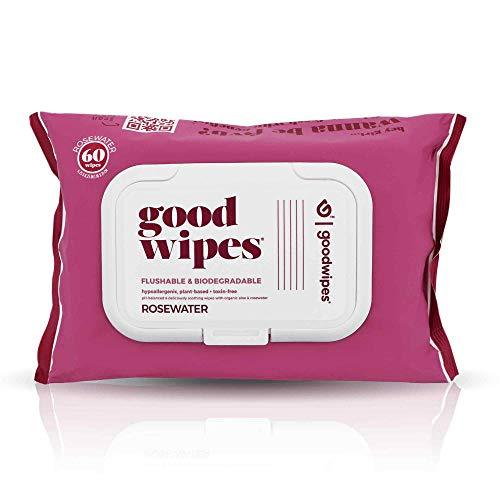 Good Wipes Rosewater Wipes, 60 count