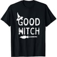 thumbnail image 1 of Good Witch Halloween Graphic October T-ShirtMen and women, Black T-shirt, size: Extra large S-4XL, 1 of 4