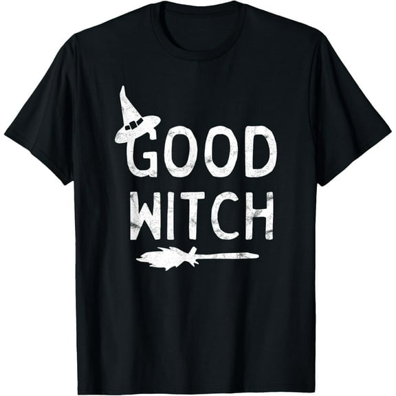 Good Witch Halloween Graphic October T-ShirtMen and women, Black T-shirt, size: Extra large S-4XL