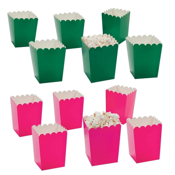Fun Express Good Witch or Bad Witch Bright Green & Pink Mini Popcorn Boxes - 48 Pc.