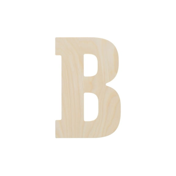 Good Wood By Leisure Arts Letter 13" B, Wooden Letters, Wood Letters, Wooden Letters Wall Decor, Large Letters 13 Inch, Small For Crafts