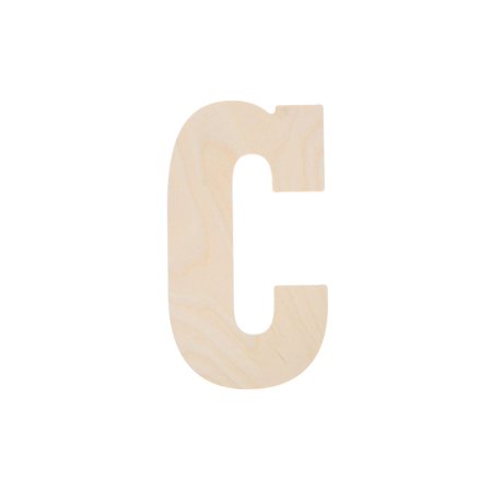 Good Wood By Leisure Arts Letter 13" C, Wooden Letters, Wood Letters, Wooden Letters Wall Decor, Large Letters 13 Inch, Small For Crafts