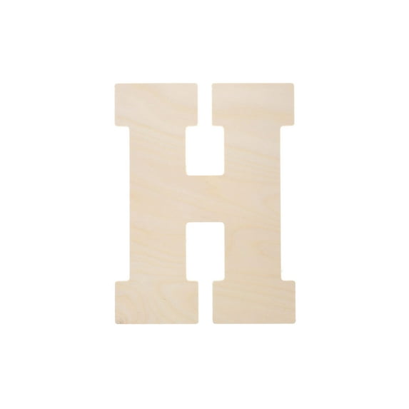 Good Wood By Leisure Arts Letter 13" H, Wooden Letters, Wood Letters, Wooden Letters Wall Decor, Large Letters 13 Inch, Small For Crafts