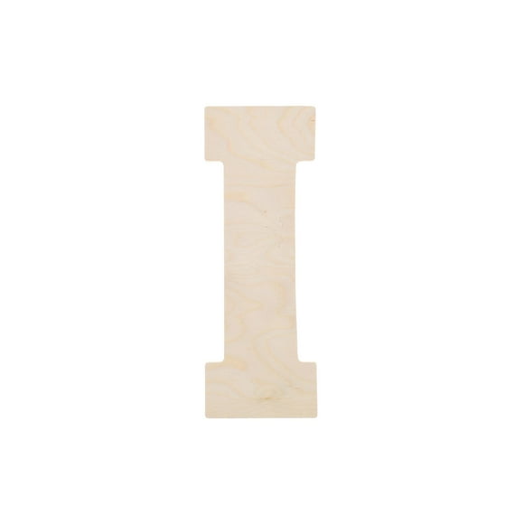Good Wood By Leisure Arts Letter 13" I, Wooden Letters, Wood Letters, Wooden Letters Wall Decor, Large Letters 13 Inch, Small For Crafts