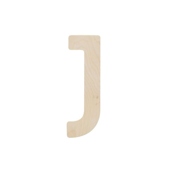 Good Wood By Leisure Arts Letter 13" J, Wooden Letters, Wood Letters, Wooden Letters Wall Decor, Large Letters 13 Inch, Small For Crafts