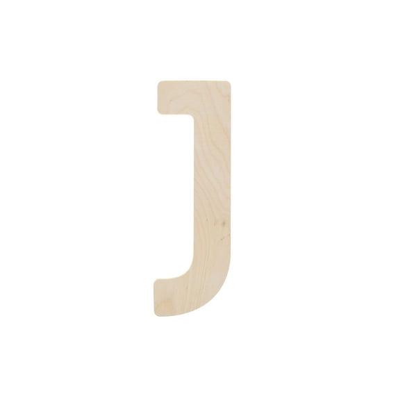 Good Wood By Leisure Arts Letter 13" J, Wooden Letters, Wood Letters, Wooden Letters Wall Decor, Large Letters 13 Inch, Small For Crafts