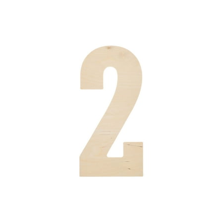 Good Wood By Leisure Arts Letter 13" No 2, Wooden Letters, Wood Letters, Wooden Letters Wall Decor, Large Letters 13 Inch, Small For Crafts