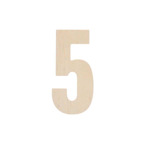 Good Wood By Leisure Arts Letter 13" No 5, Wooden Letters, Wood Letters, Wooden Letters Wall Decor, Large Letters 13 Inch, Small For Crafts