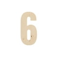 thumbnail image 1 of Good Wood By Leisure Arts Letter 13" No 6, Wooden Letters, Wood Letters, Wooden Letters Wall Decor, Large Letters 13 Inch, Small For Crafts, 1 of 2