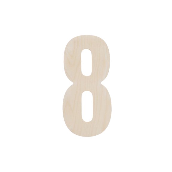 Good Wood By Leisure Arts Letter 13" No 8, Wooden Letters, Wood Letters, Wooden Letters Wall Decor, Large Letters 13 Inch, Small For Crafts