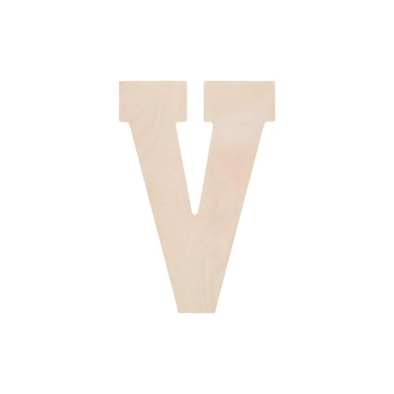 Good Wood By Leisure Arts Letter 13" V, Wooden Letters, Wood Letters, Wooden Letters Wall Decor, Large Letters 13 Inch, Small For Crafts