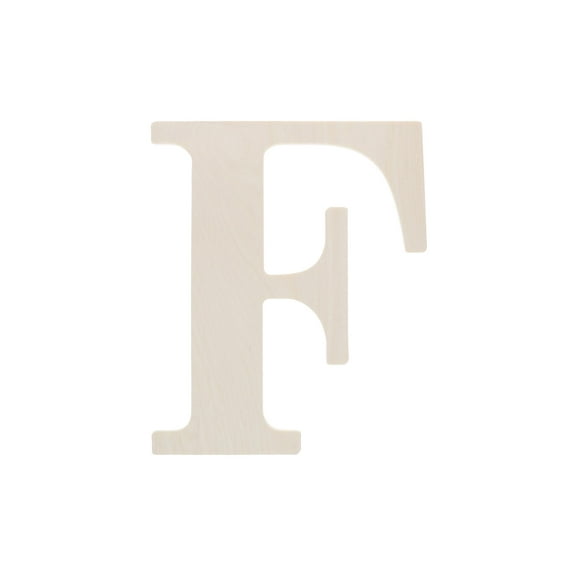 Good Wood By Leisure Arts Letter 9.5" F, Wooden Letters, Wood Letters, Wooden Letters Wall Decor, Large Letters 9.5 Inch, Small For Crafts
