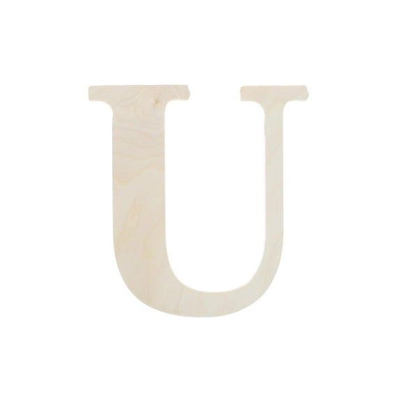 Good Wood By Leisure Arts Letter 9.5" U, Wooden Letters, Wood Letters, Wooden Letters Wall Decor, Large Letters 9.5 Inch, Small For Crafts