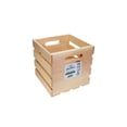 thumbnail image 1 of Good Wood By Leisure Arts Wooden Crate, Wood Crate Unfinished, Crates For Display, Crates For Storage, Wooden Unfinished, Pine, 9.5" X 9.5" X 9.25", 1 of 7
